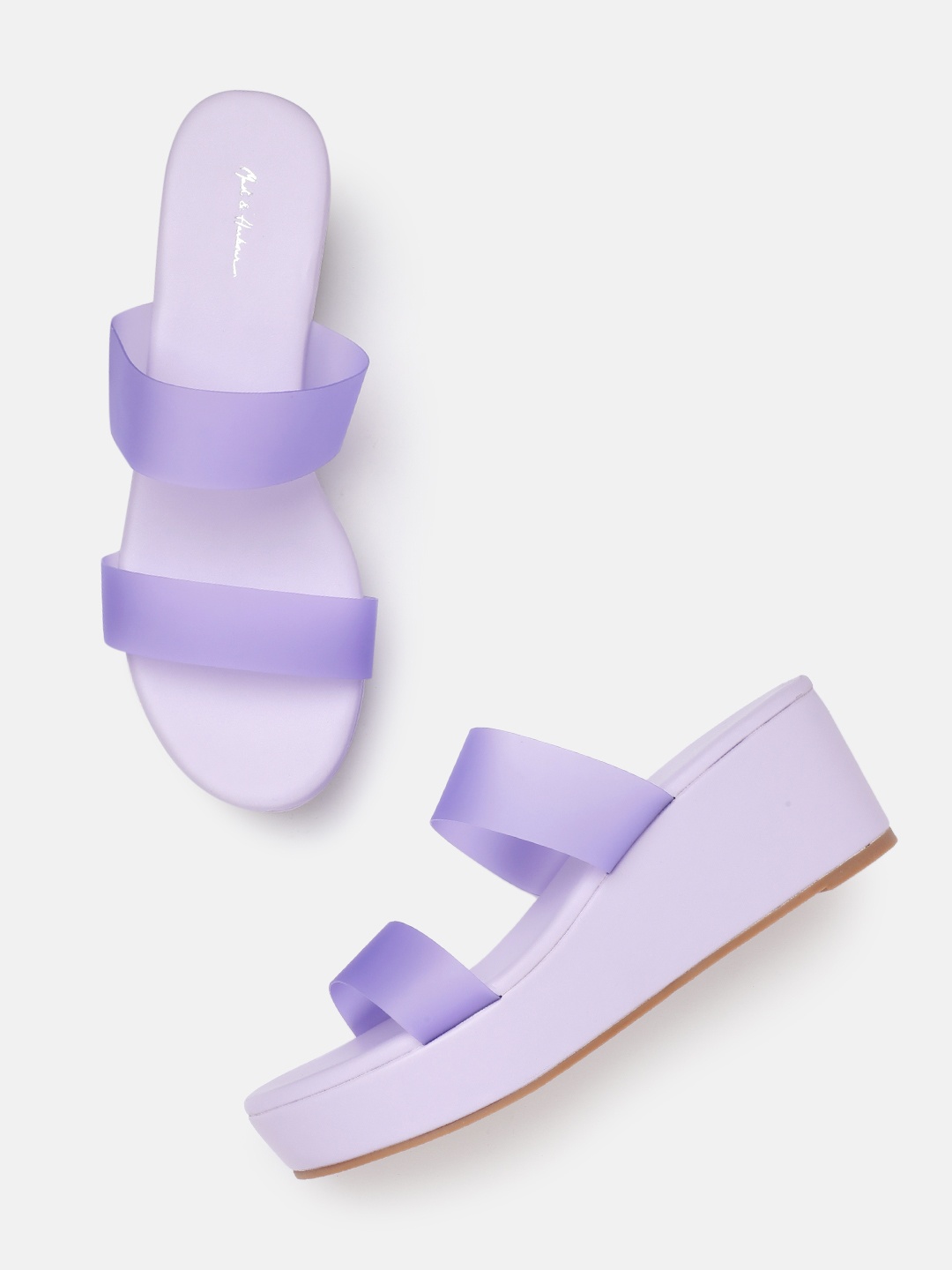 

Mast & Harbour Comfort Heel Sandals, Lavender