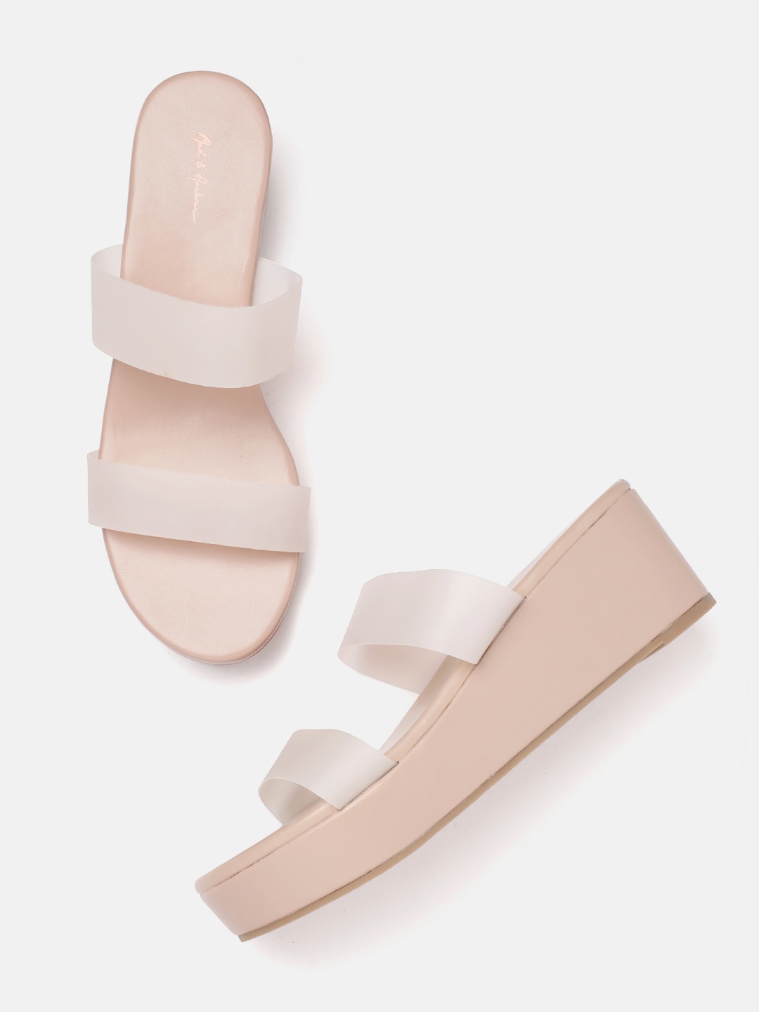 

Mast & Harbour Comfort Heel Sandals, Nude