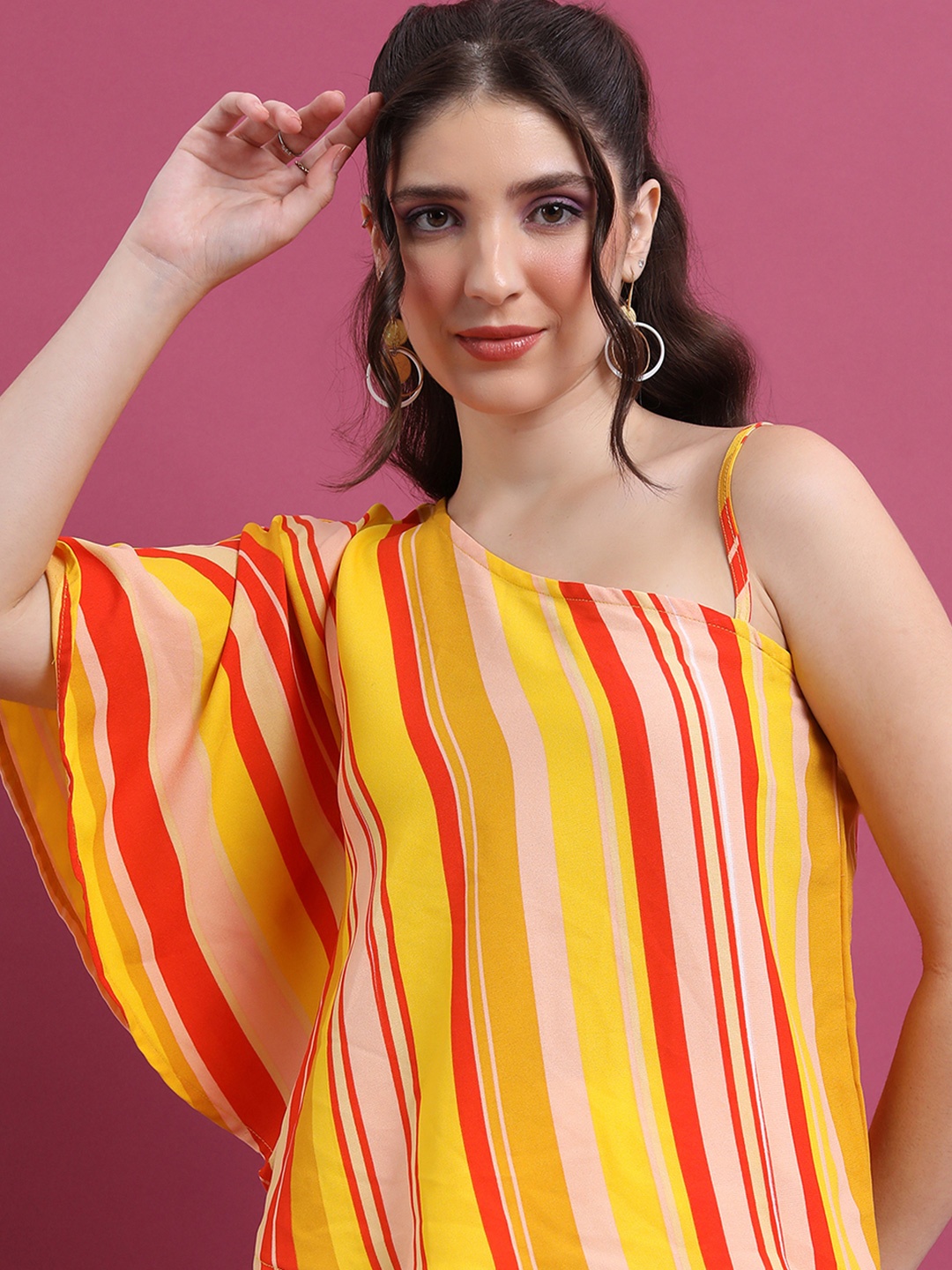 

Vishudh Striped Top, Yellow