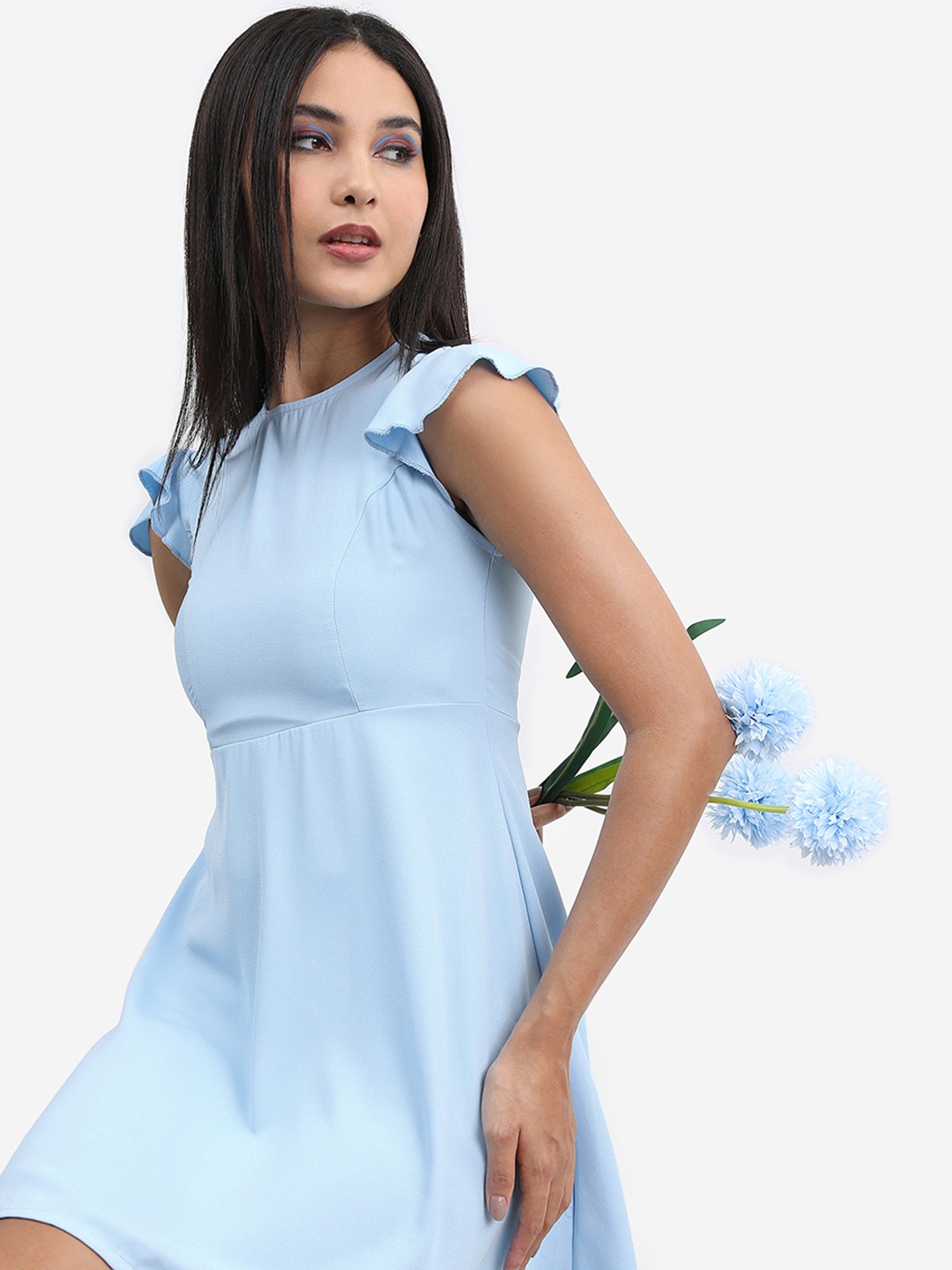 

Tokyo Talkies Women Fit & Flare Dress, Blue