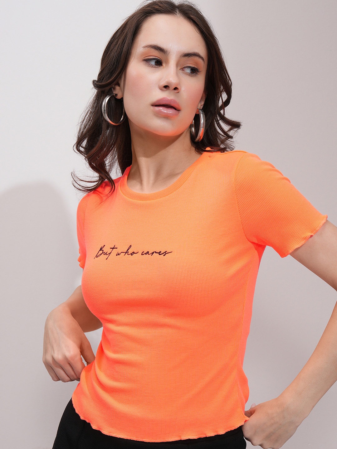 

Tokyo Talkies Print Top, Orange