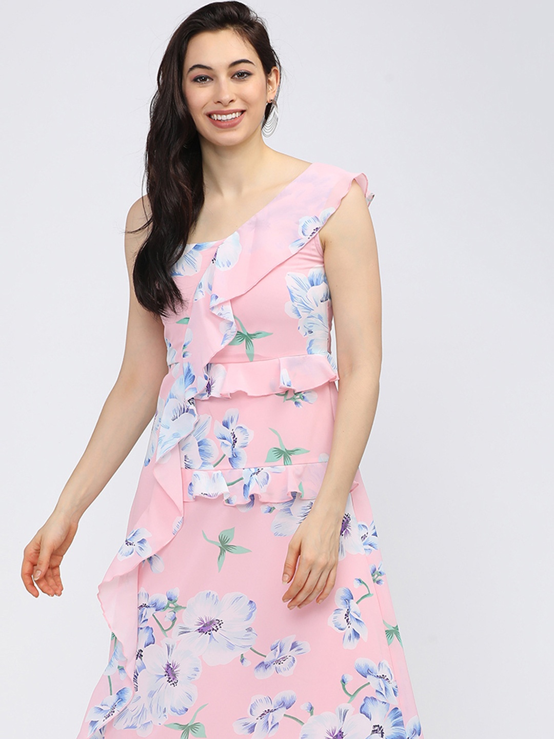 

Tokyo Talkies Floral Print A-Line Maxi Dress, Pink