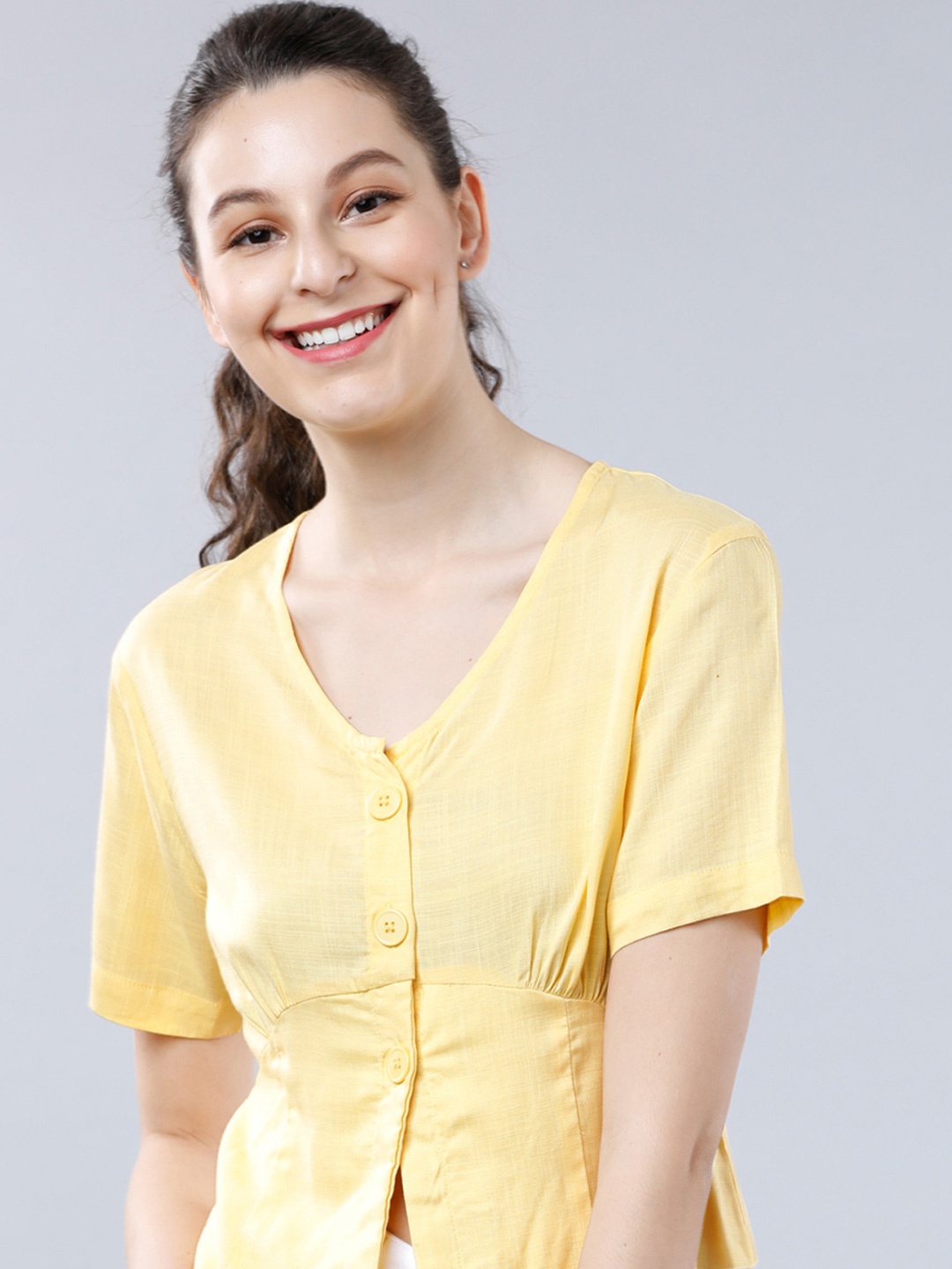 

Tokyo Talkies Top, Yellow