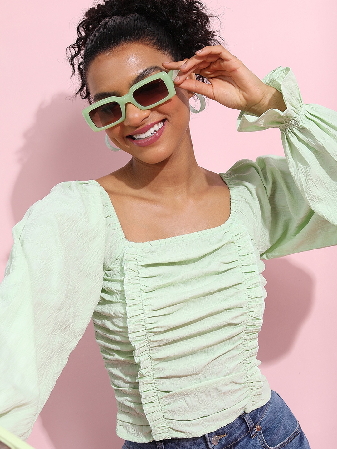 

Tokyo Talkies Top, Green