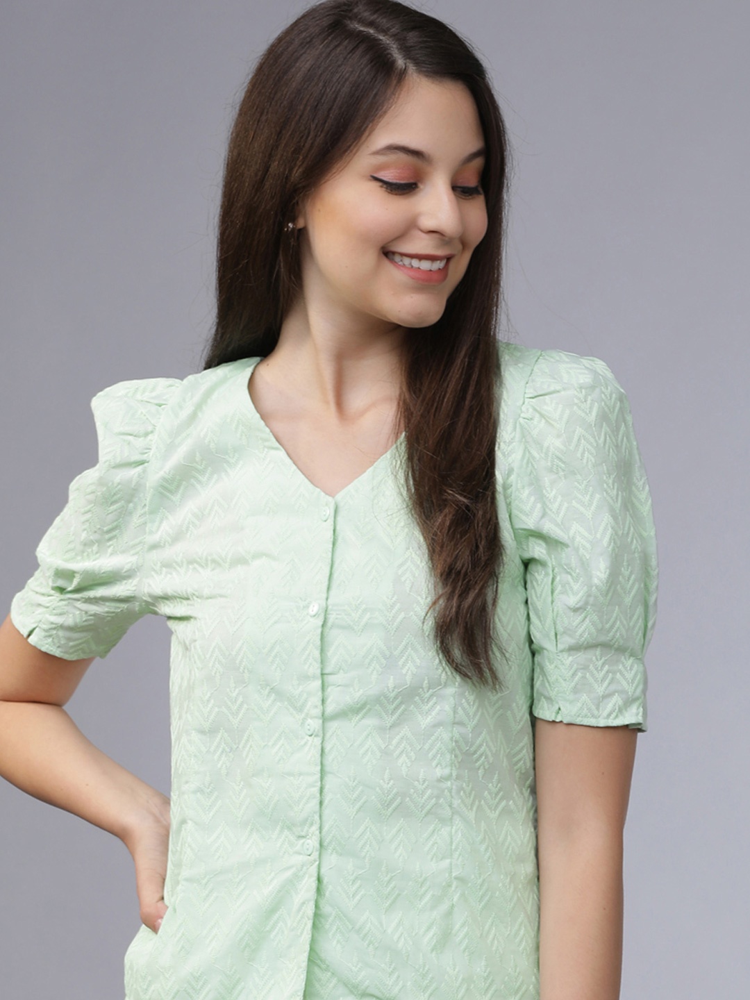 

Tokyo Talkies Top, Green