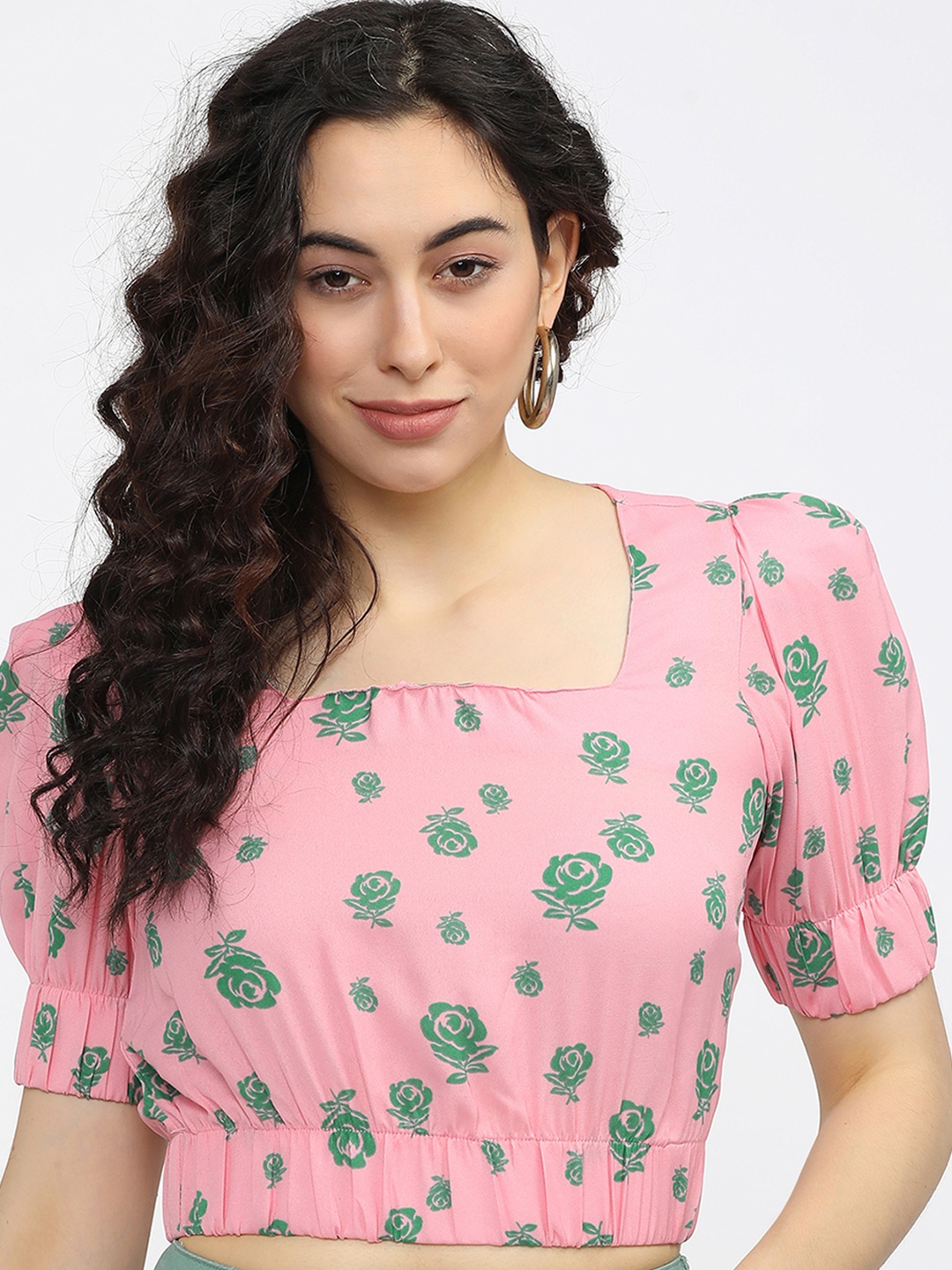 

Tokyo Talkies Floral Print Top, Pink