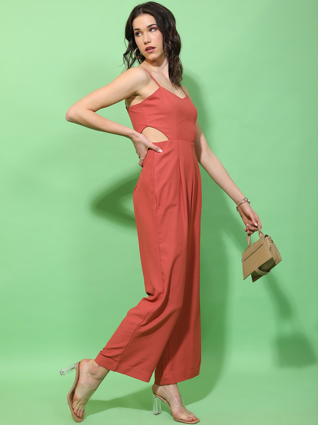 

Tokyo Talkies Basic Jumpsuit, Red