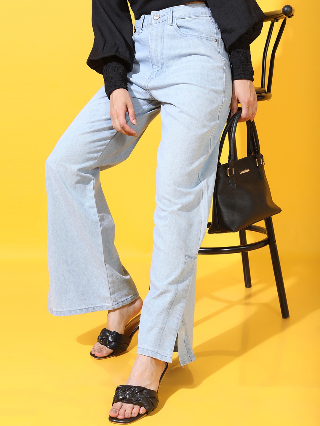 

Tokyo Talkies Women Heavy Fade Jeans, Blue