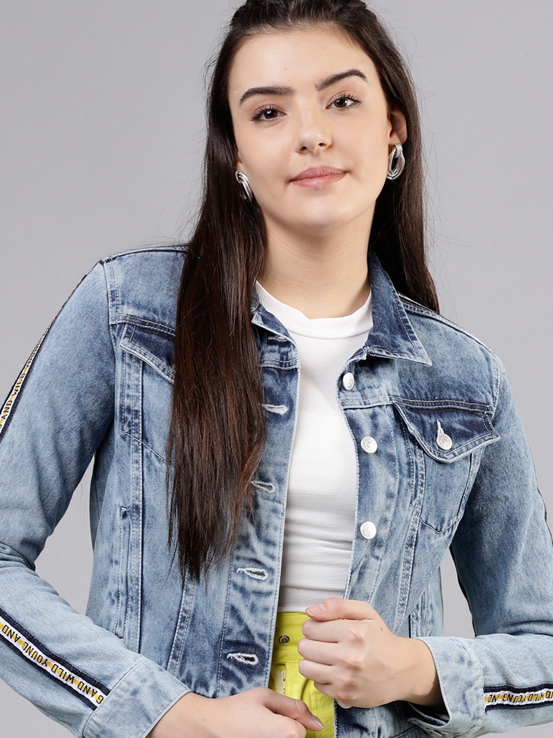 

Tokyo Talkies Women Denim Jacket, Blue