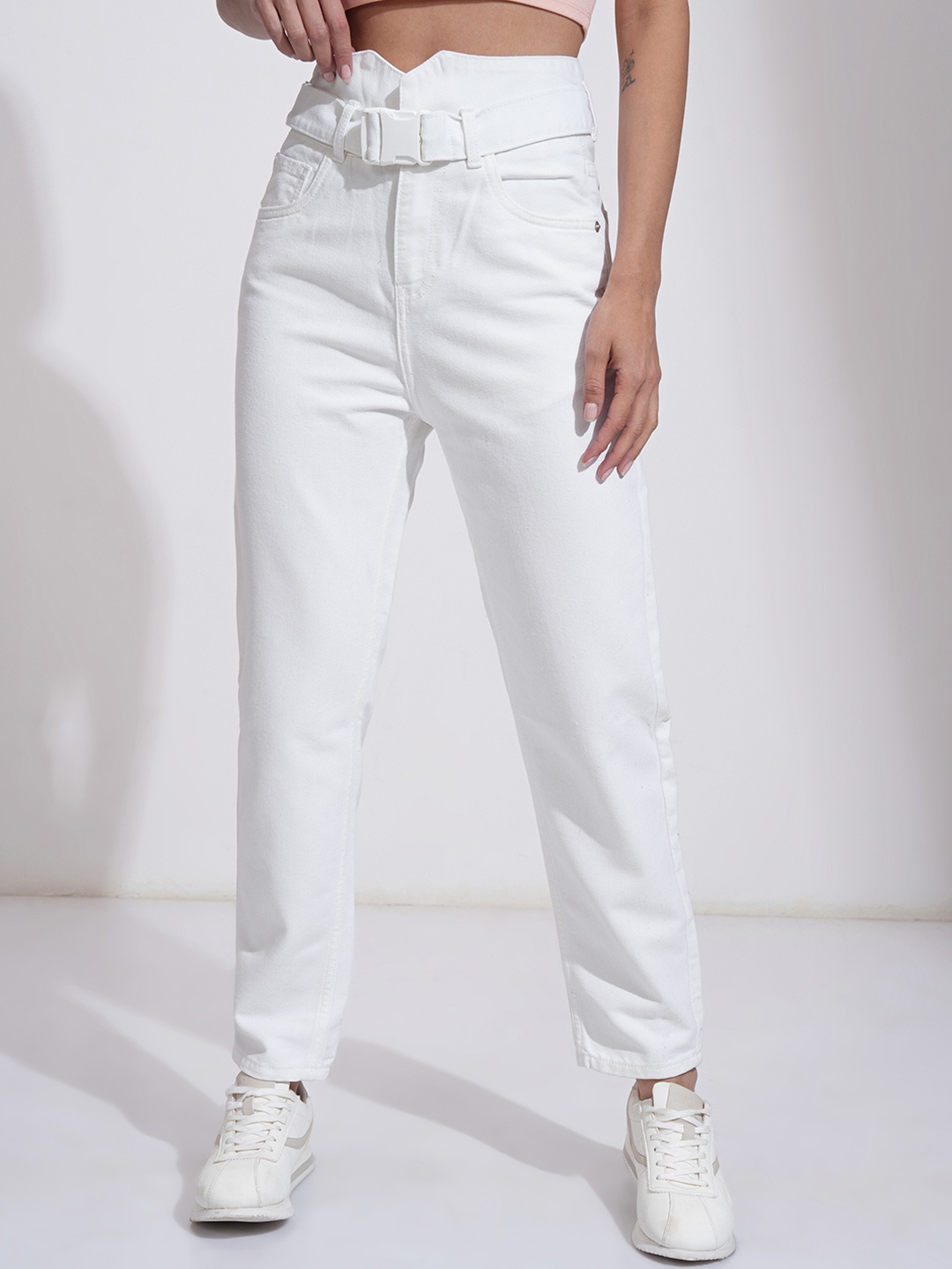 

Tokyo Talkies Women Slim Fit Stretchable Jeans, White