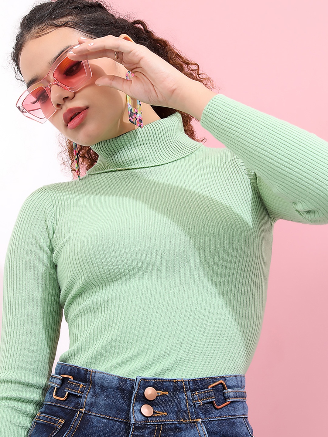 

Tokyo Talkies Women Pullover, Green