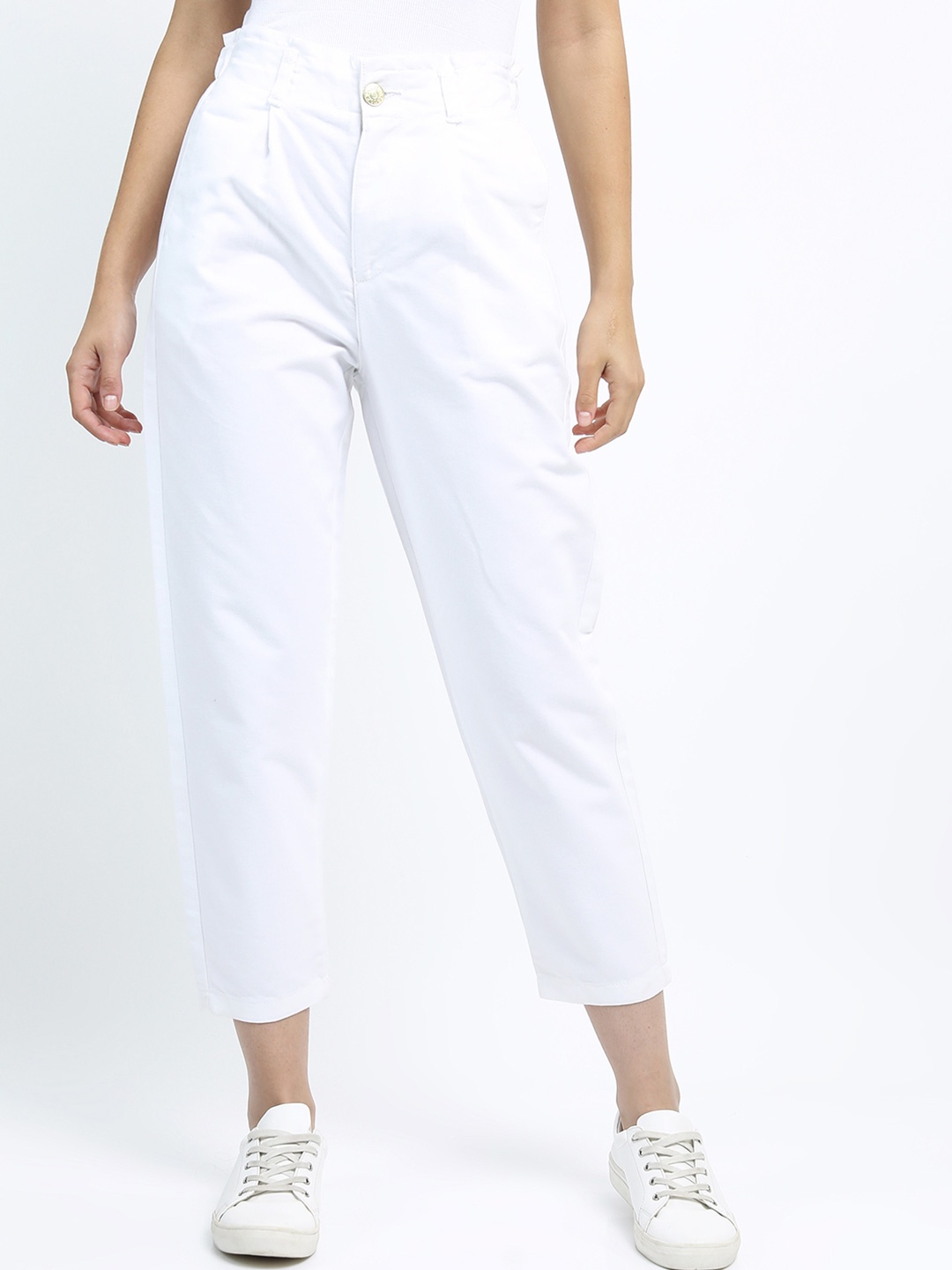 

Tokyo Talkies Women Mom Fit Jeans, White