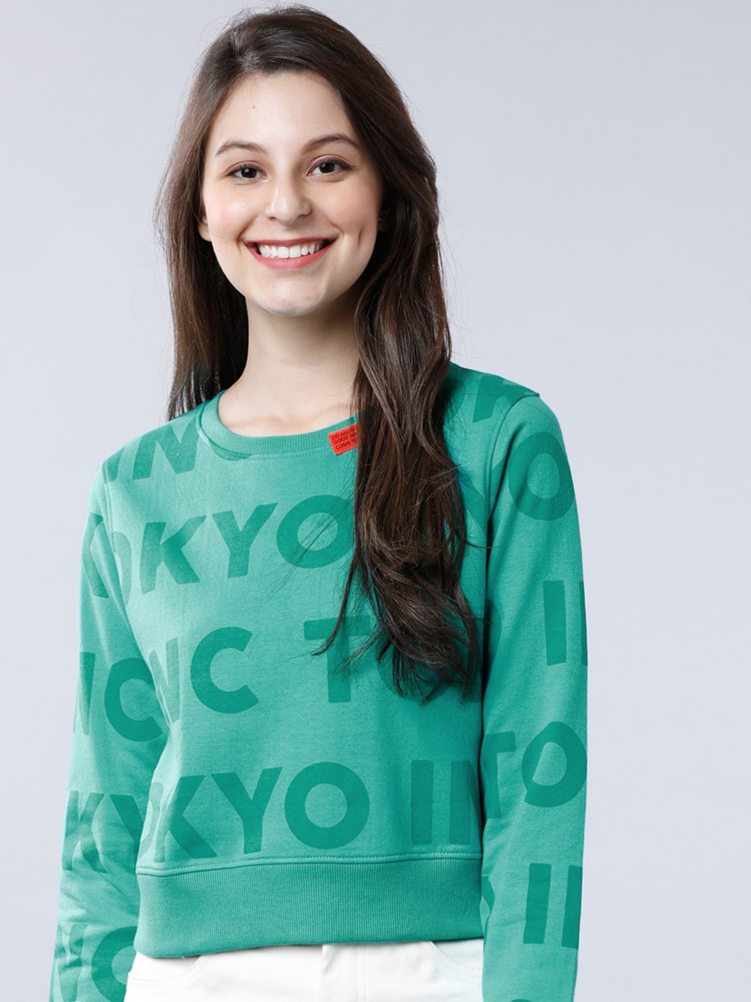 

Tokyo Talkies Women Sweatshirt, Green