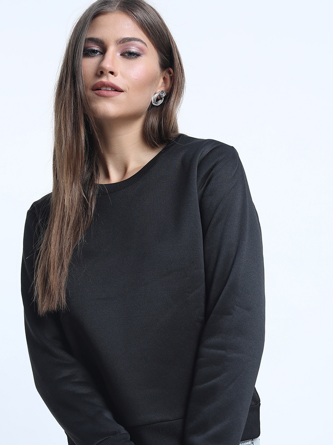 

Tokyo Talkies Women Sweatshirt, Black
