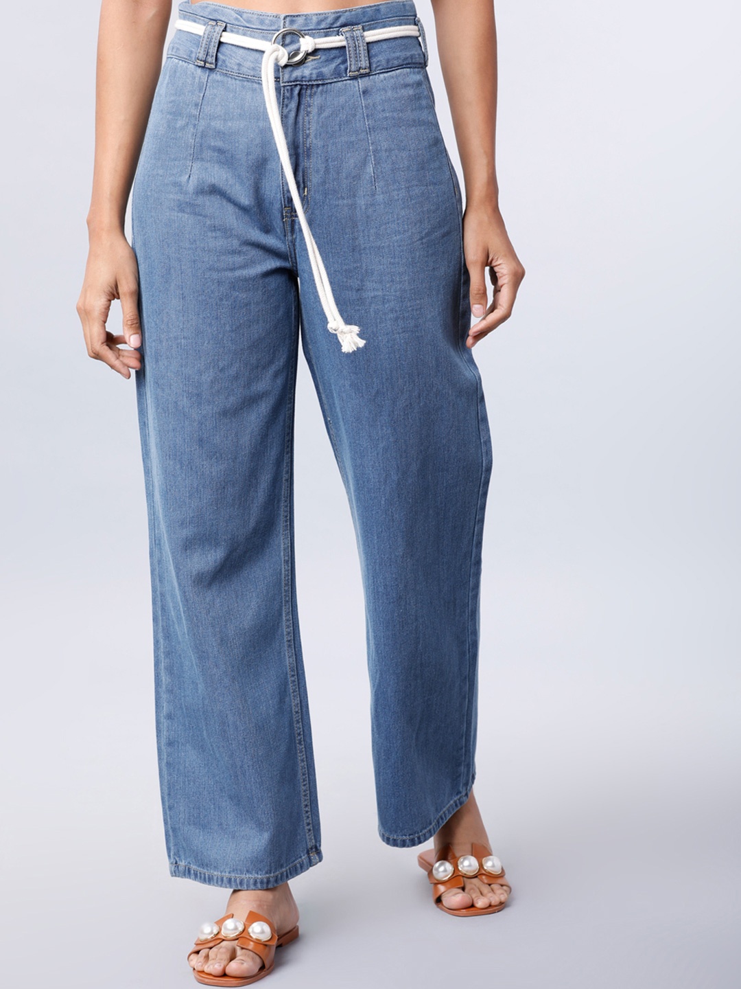 

Tokyo Talkies Women Flared Jeans, Blue