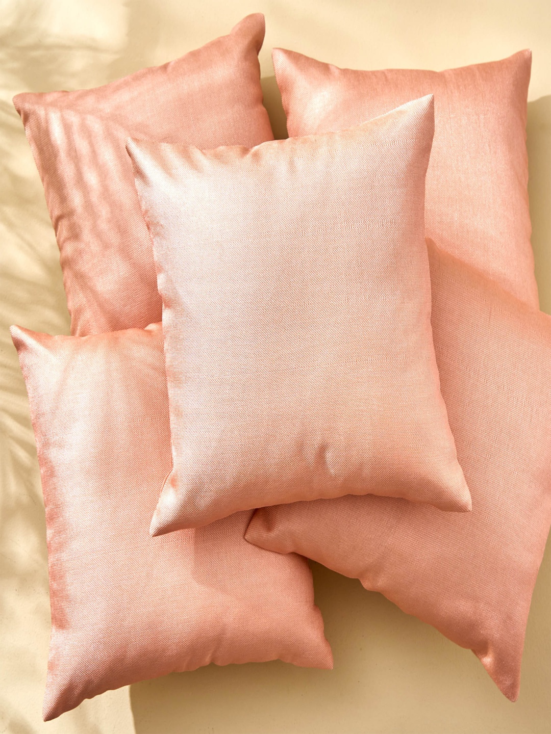 

Home Centre Vera Pink 5 Pieces Square Cushion Covers