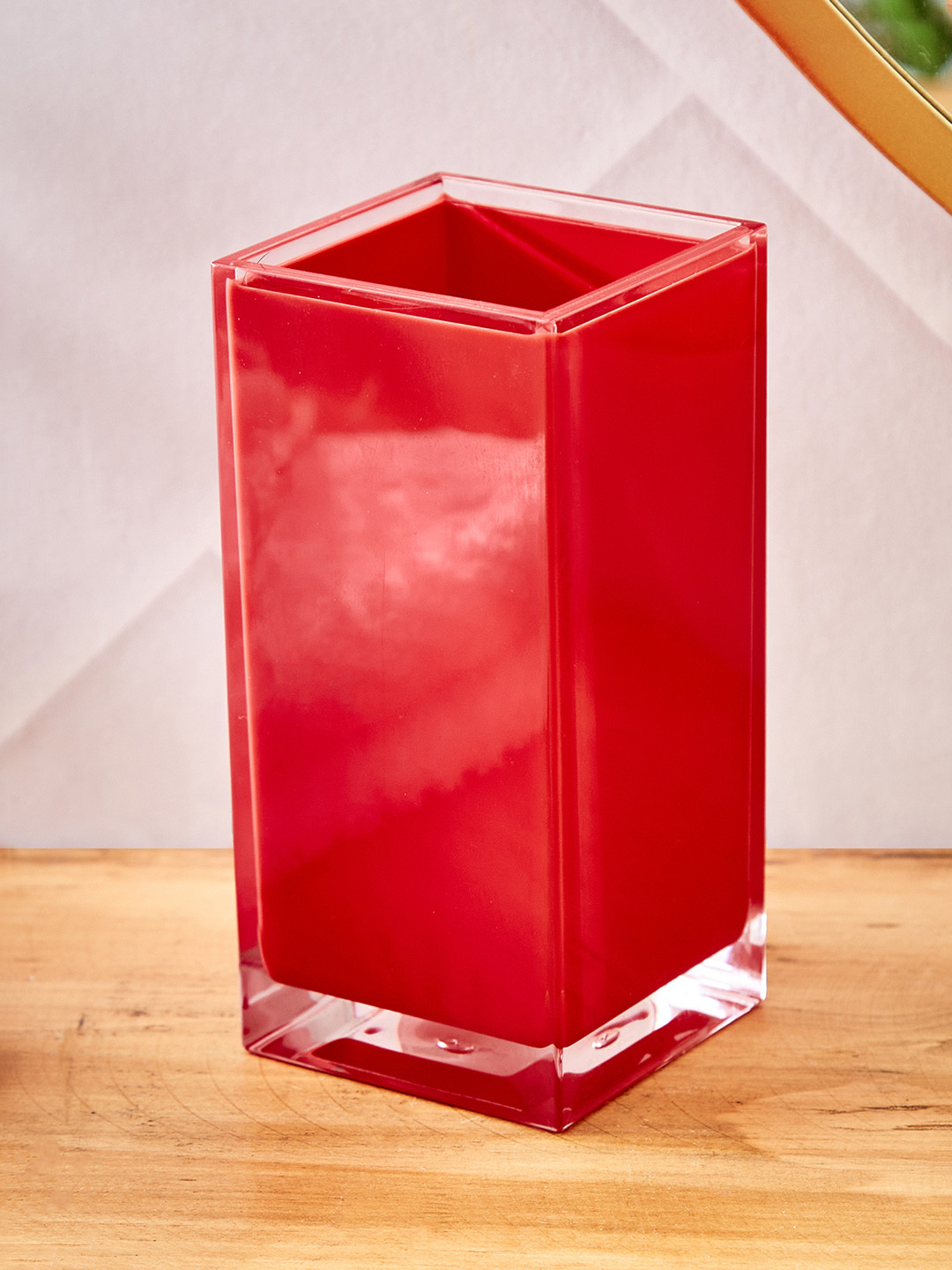 

Home Centre Slate Cloud Red Glossy Classic Toothbrush Holder