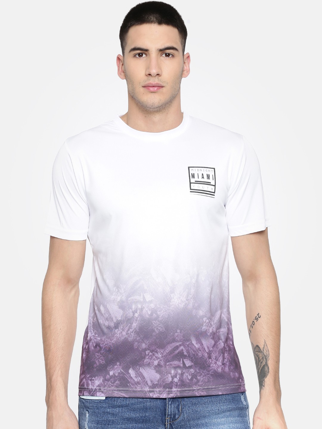 

Colt Men White Dyed Round Neck T-shirt