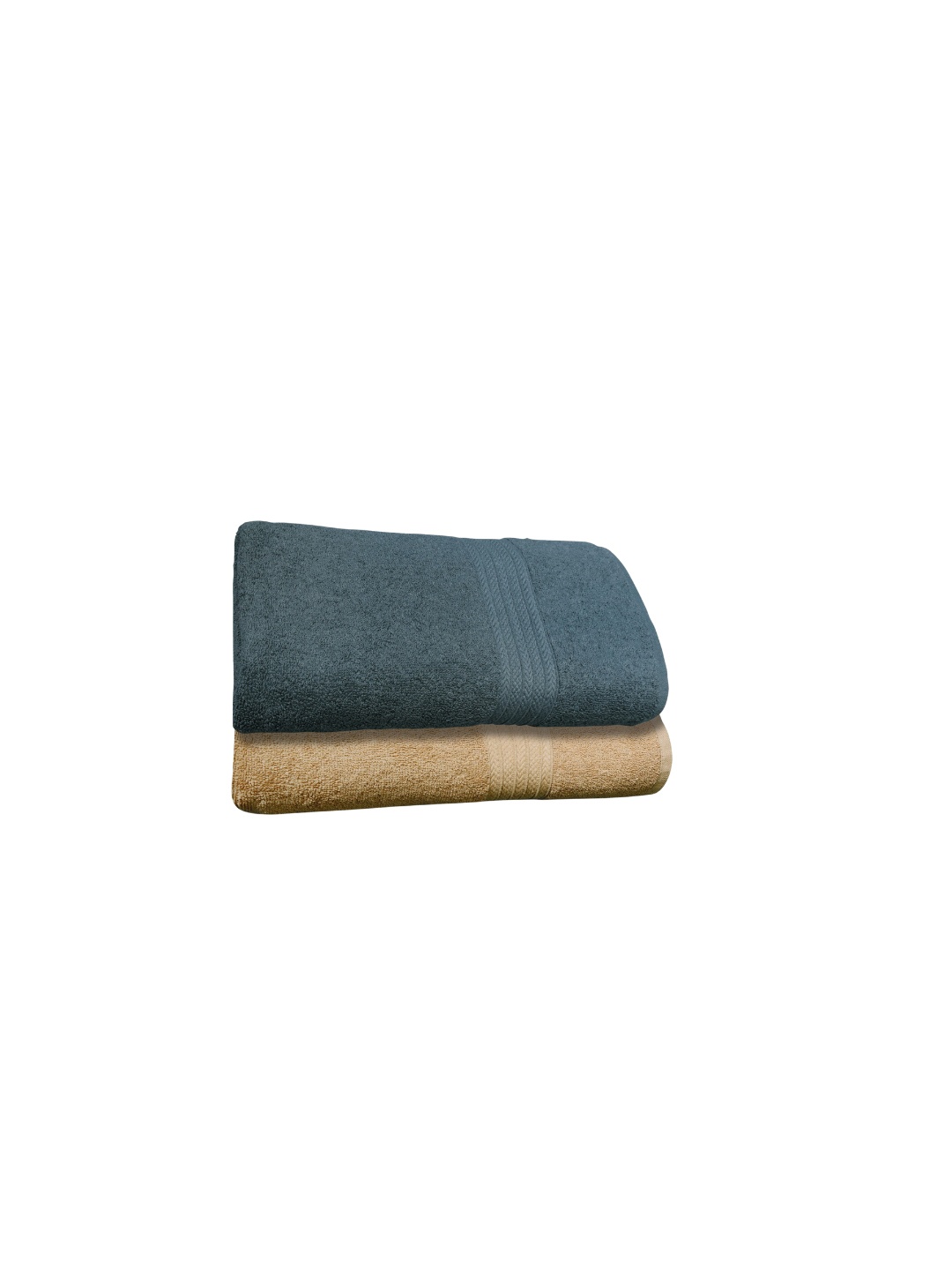 

Dreamscape Grey & Beige 2 Pieces Pure Cotton 550 GSM Bath Towel