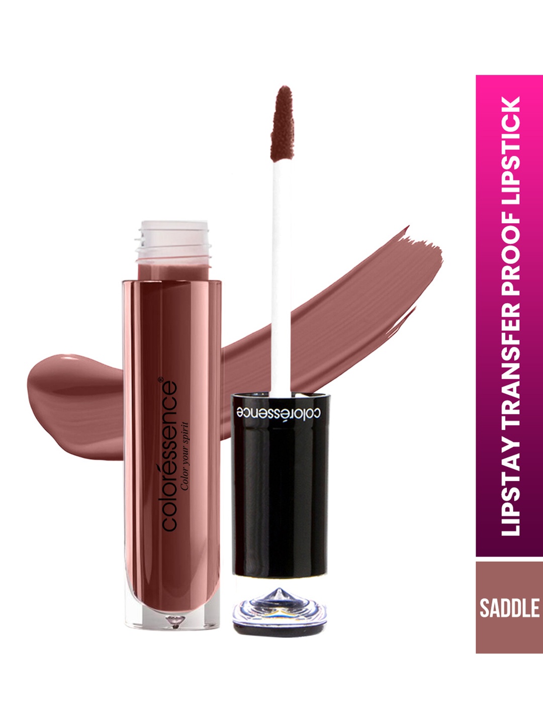 

Coloressence Lipstay Transfer Proof Liquid Lipstick 4ml - Saddle, Brown