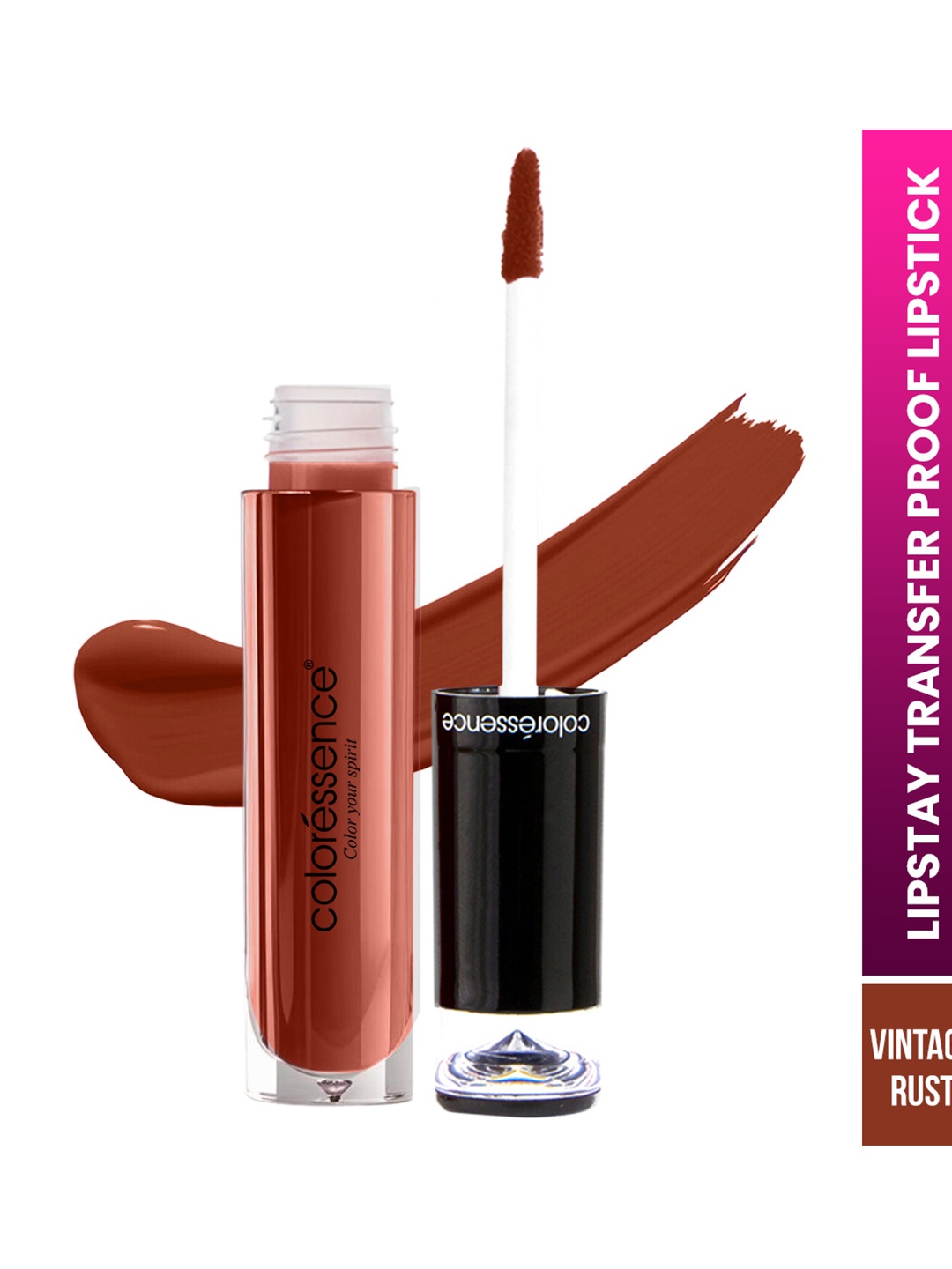 

Coloressence Lipstay Transfer Proof Liquid Lipstick 4ml - Vintage Rust, Orange