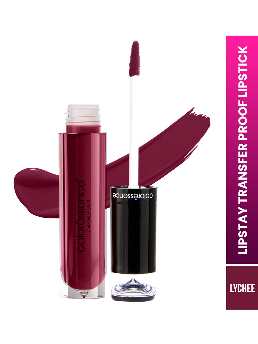 

Coloressence Lipstay Transfer Proof Liquid Lipstick 4ml - Lychee, Purple