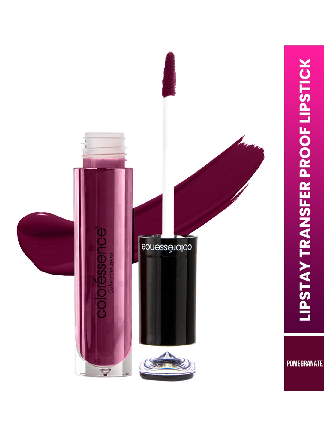 

Coloressence Lipstay Transfer Proof Liquid Lipstick 4ml - Pomeganate, Pink