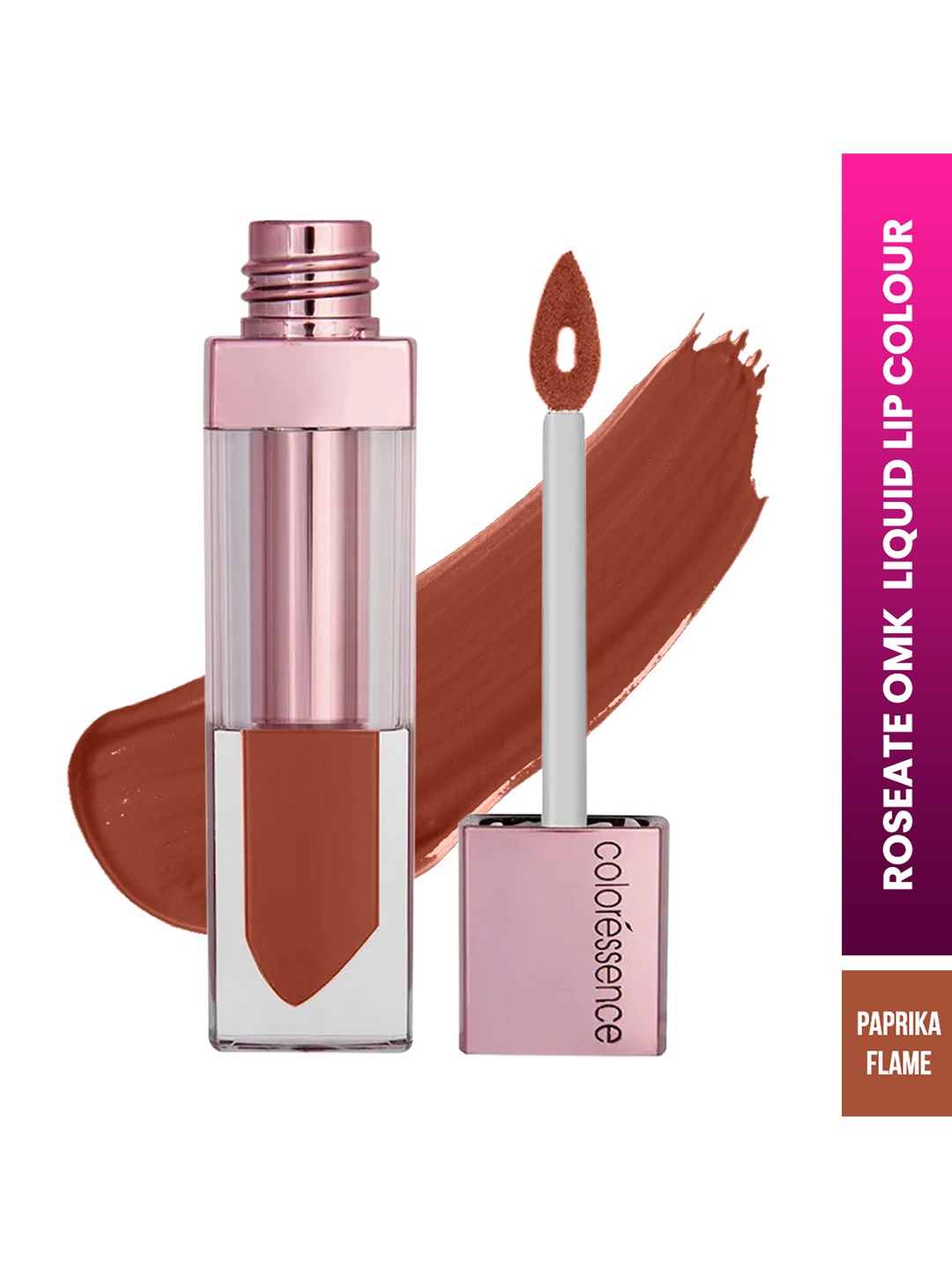 

Coloressence Roseate Omk Non-Transfer Liquid Lip Colour - 6ml - Paprika Flame - OMK - 14, Brown
