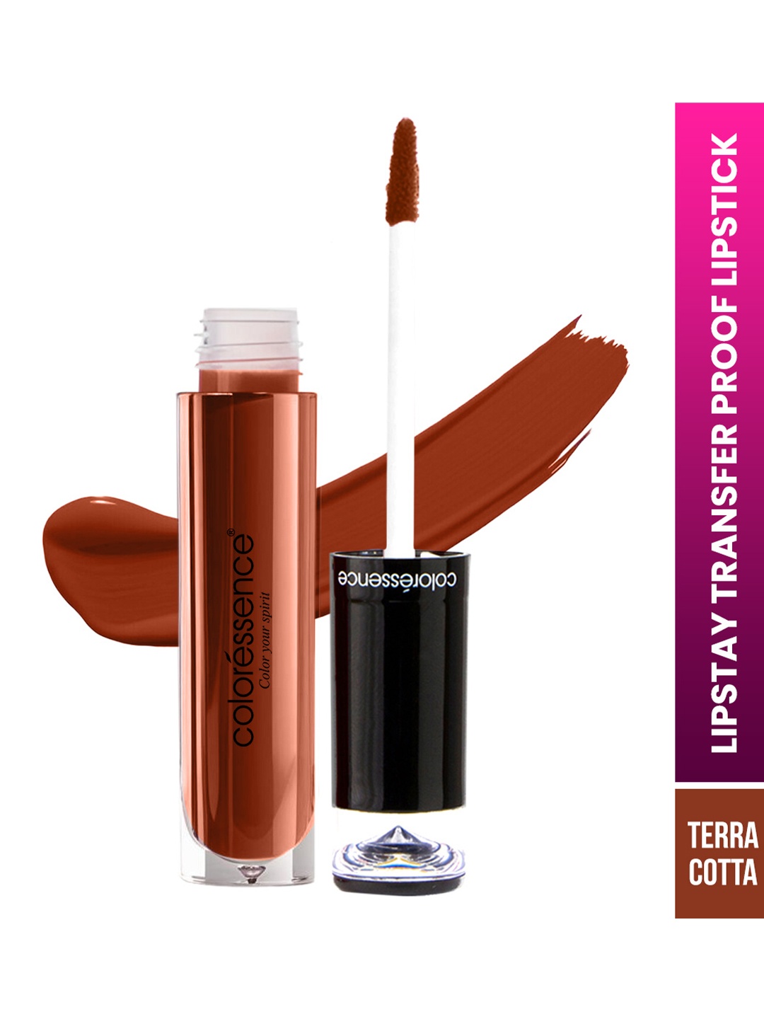

Coloressence Lipstay Transfer Proof Liquid Lipstick - 4ml - Terracotta - LTP - 21, Brown
