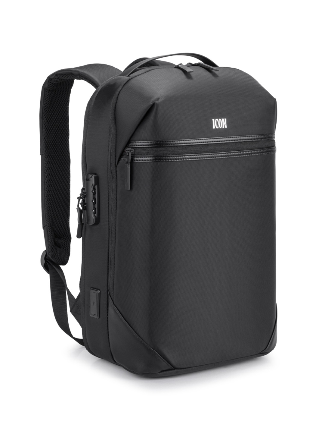

Icon Unisex Solid Up To 16 Inch Laptop Bag, Black