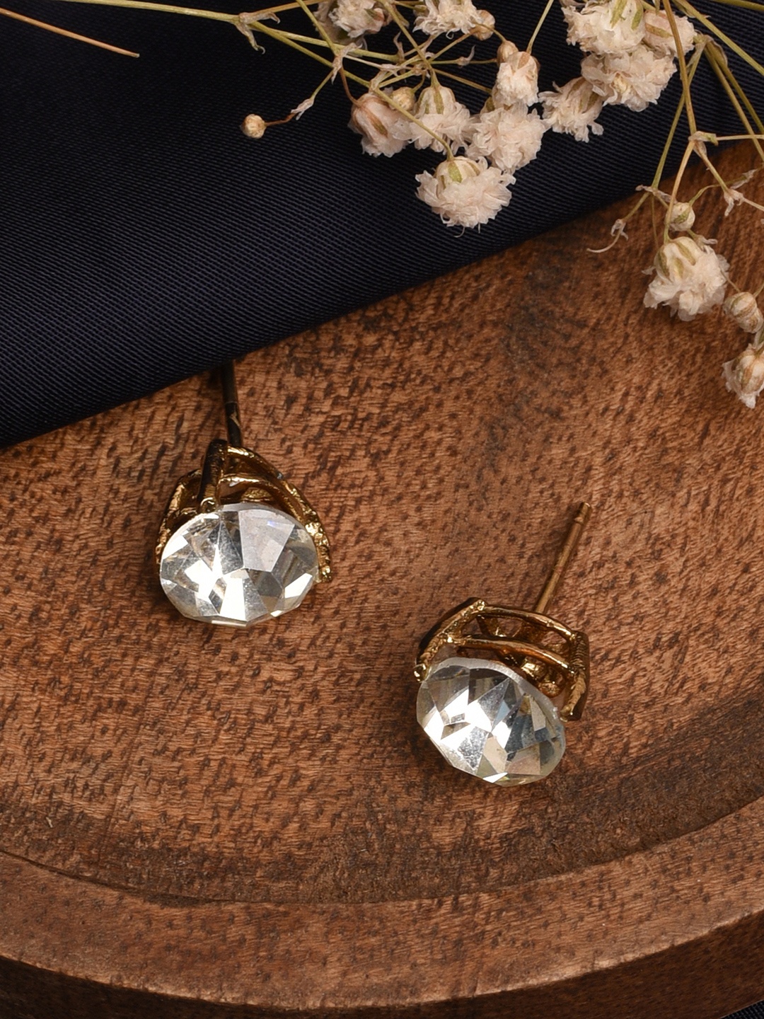 

XPNSV Gold Plated Swarovski Crystal Studs