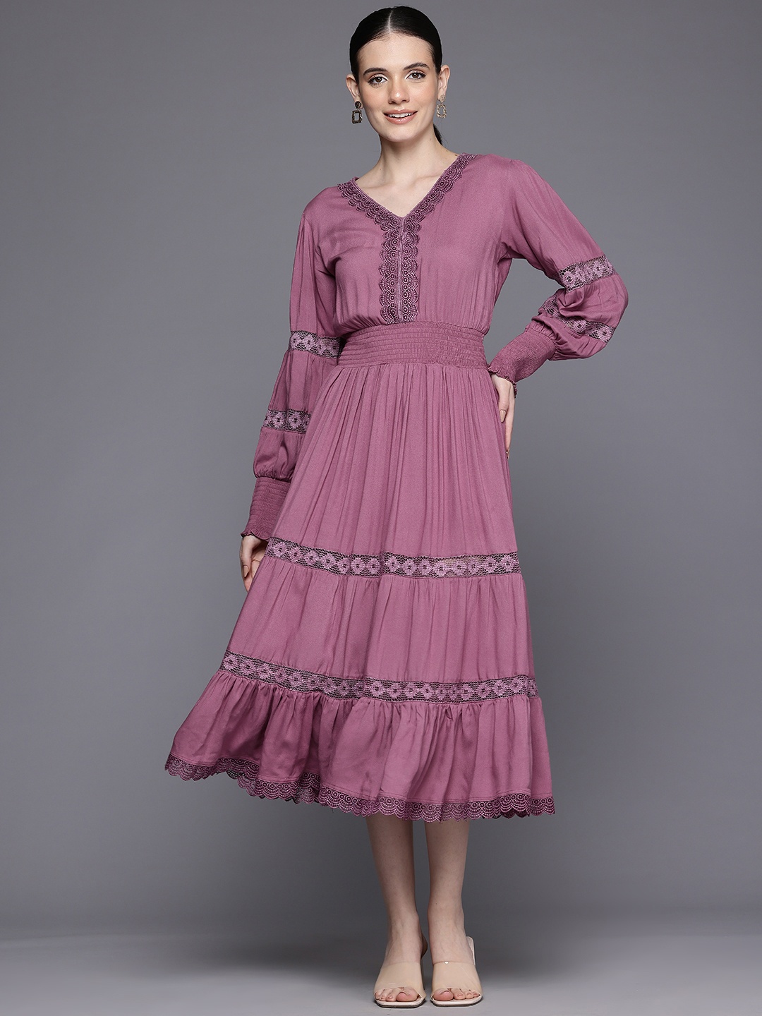 

Ironic Creation A-Line Midi Dress, Mauve