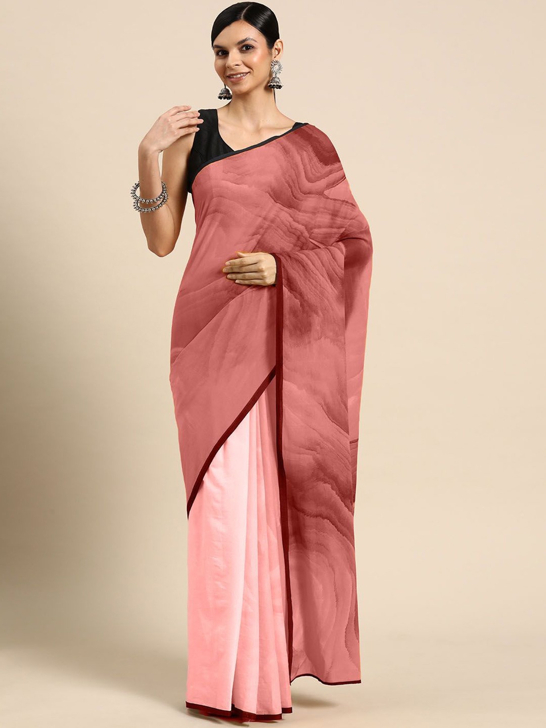 

BUTA BUTI Pure Cotton Saree, Mauve