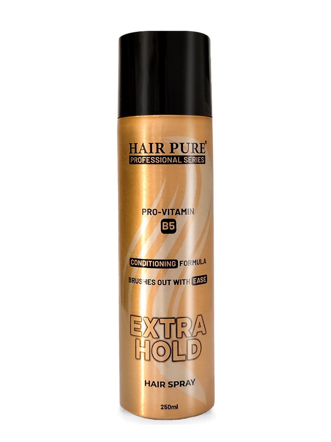 

Hair Pure Pro-Vitamin B5 Conditioning Formula Extra Hold Hair Spray - 250 ml, Black