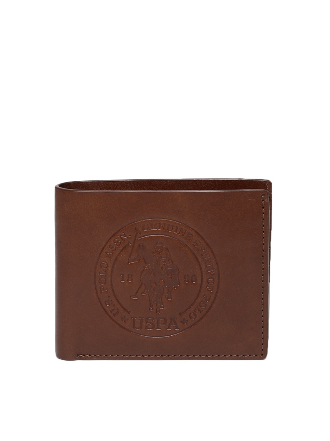 

U.S. Polo Assn. Men Brown Solid Two Fold Wallet