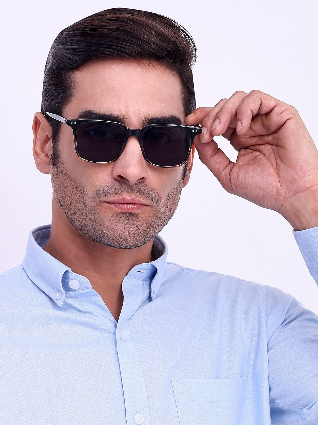 

HAMILTANO WINSTON Men Wayfarer Sunglasses With UV Protected Lens, Black