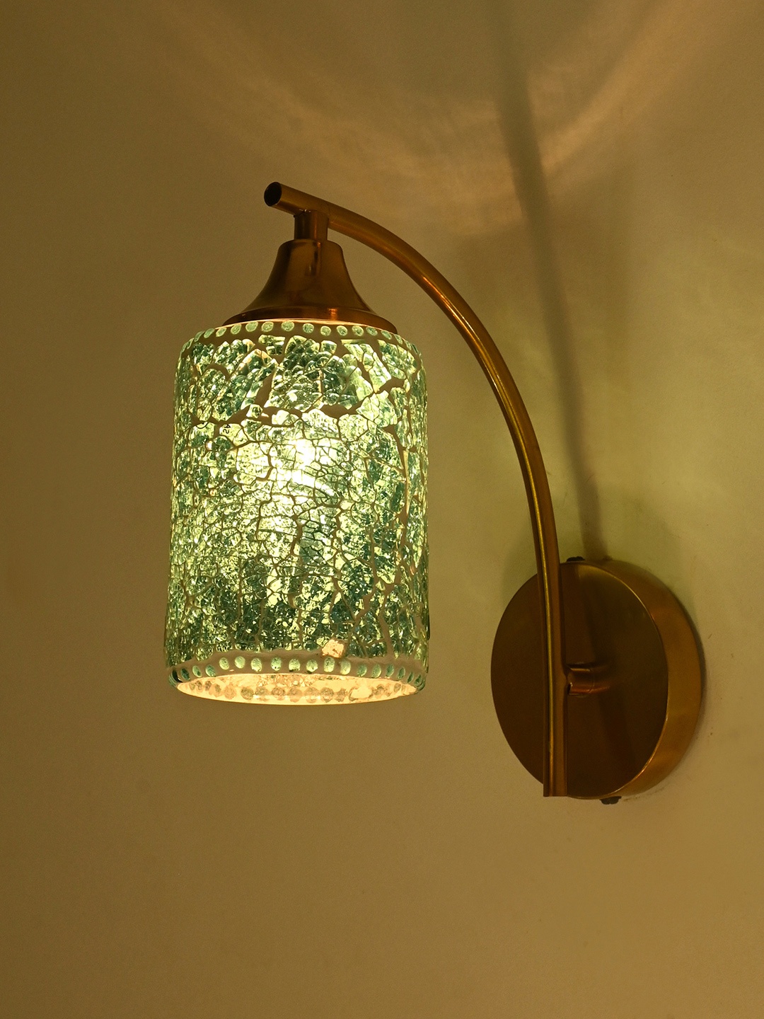 

Afast Blue Glass Traditional Rectangle Shaped Wall Lamp