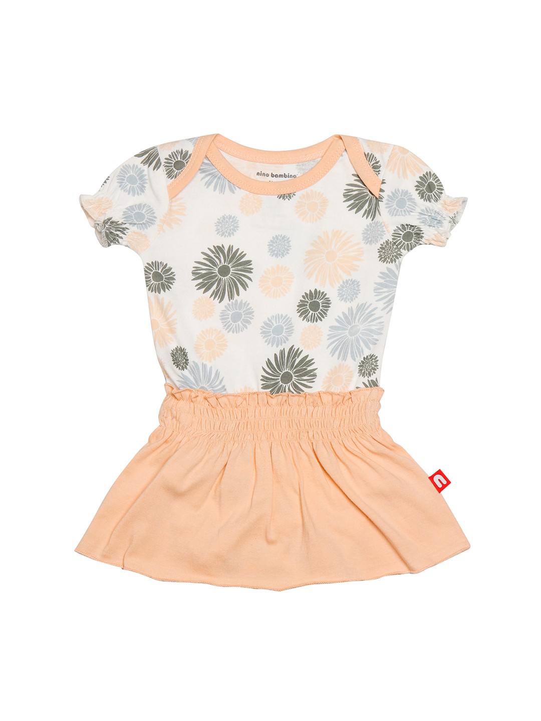 

Nino Bambino Girls White Printed A-Line Dress