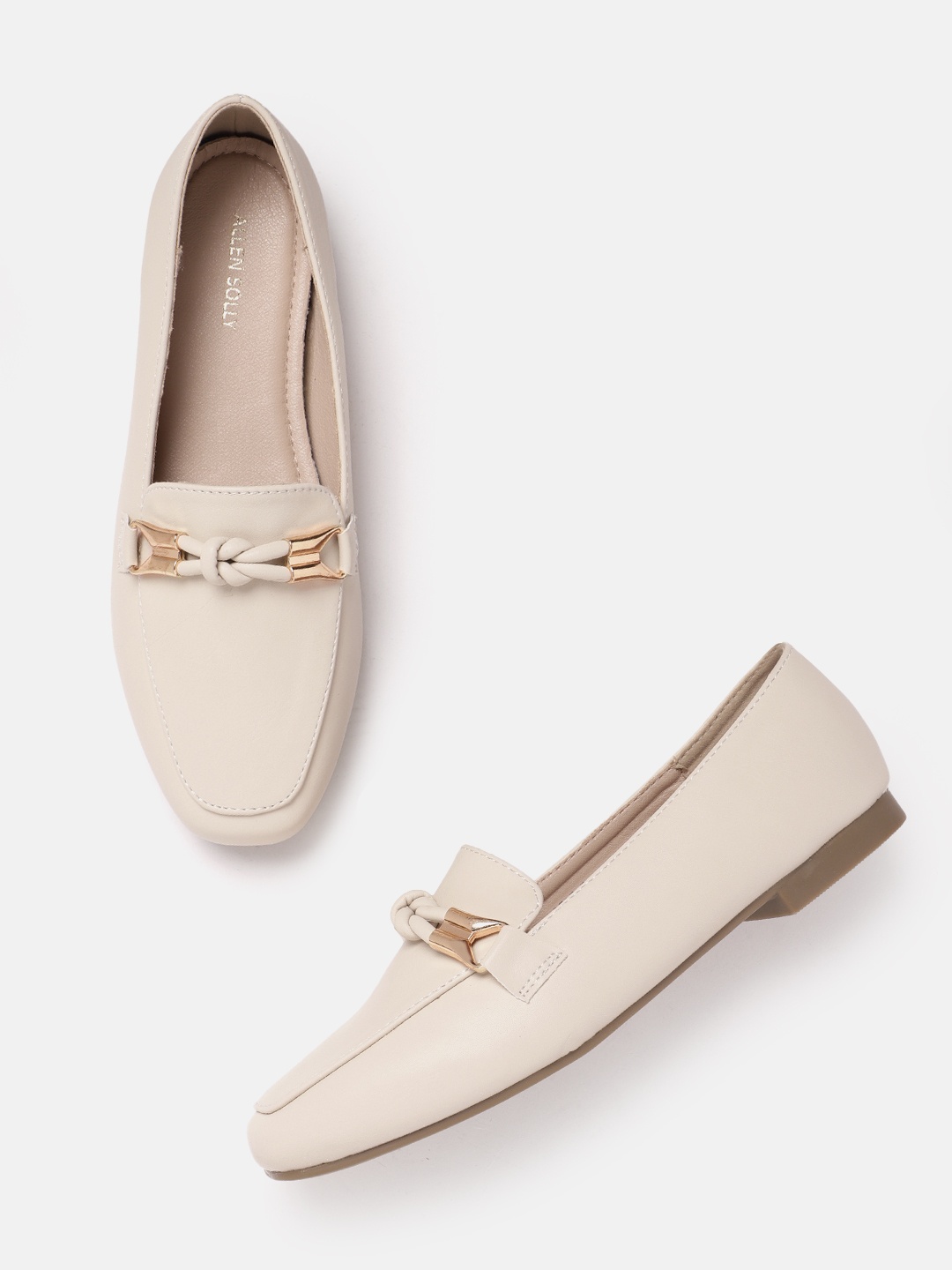 

Allen Solly Women Horsebit Loafers, Beige