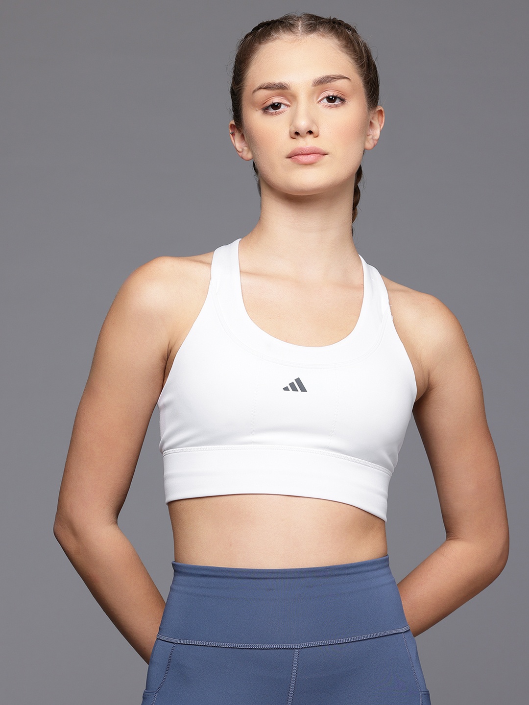 

ADIDAS Lightly Padded Sports Bra, White
