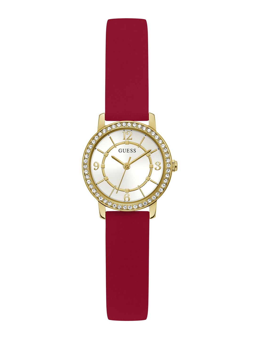 

GUESS Women Dress Melody Regular Straps Analogue Watch GW0469L1, White