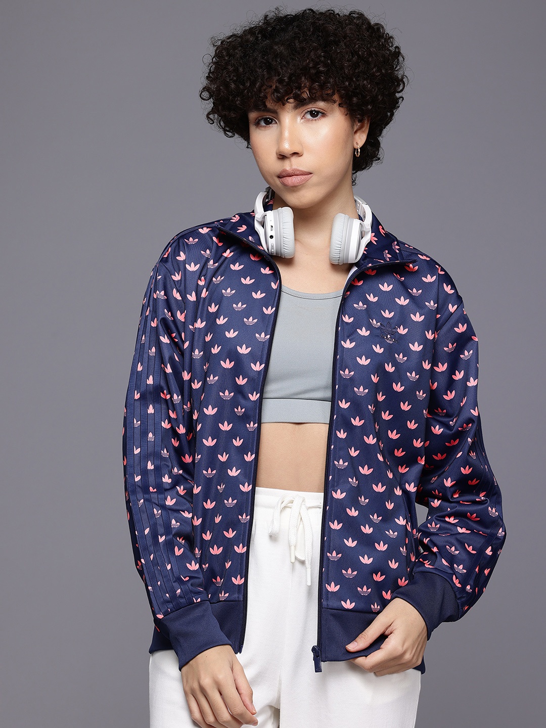 

ADIDAS Originals Printed Tailored Jacket, Navy blue