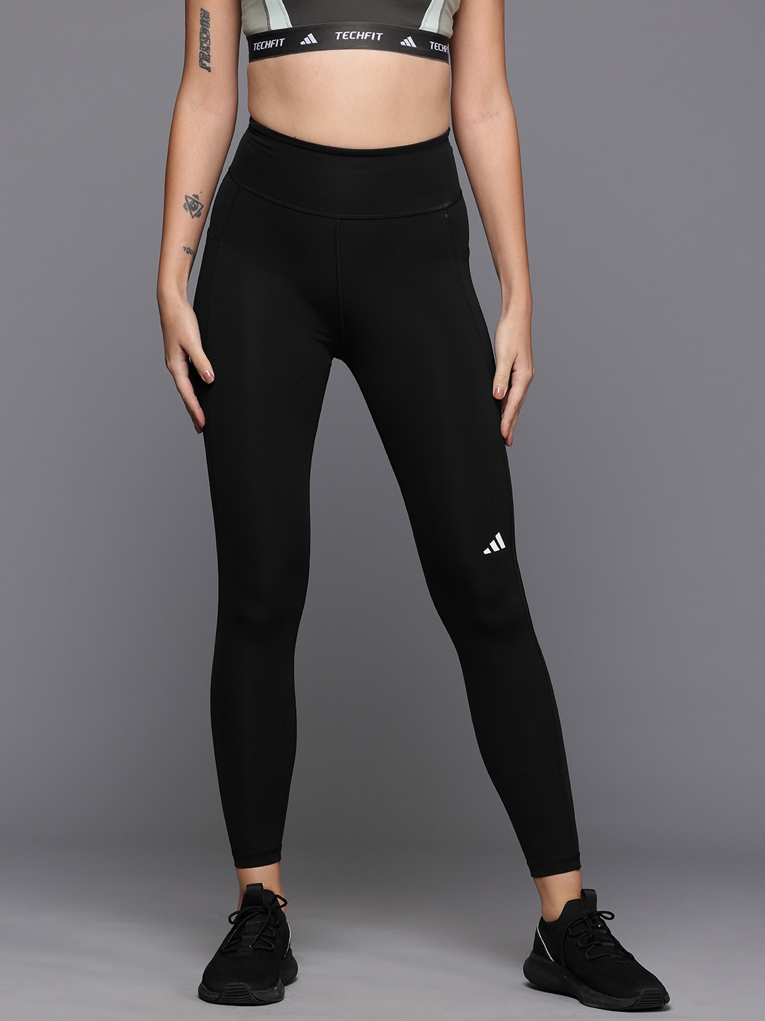 

ADIDAS Women Ankle Length Running Leggings, Black