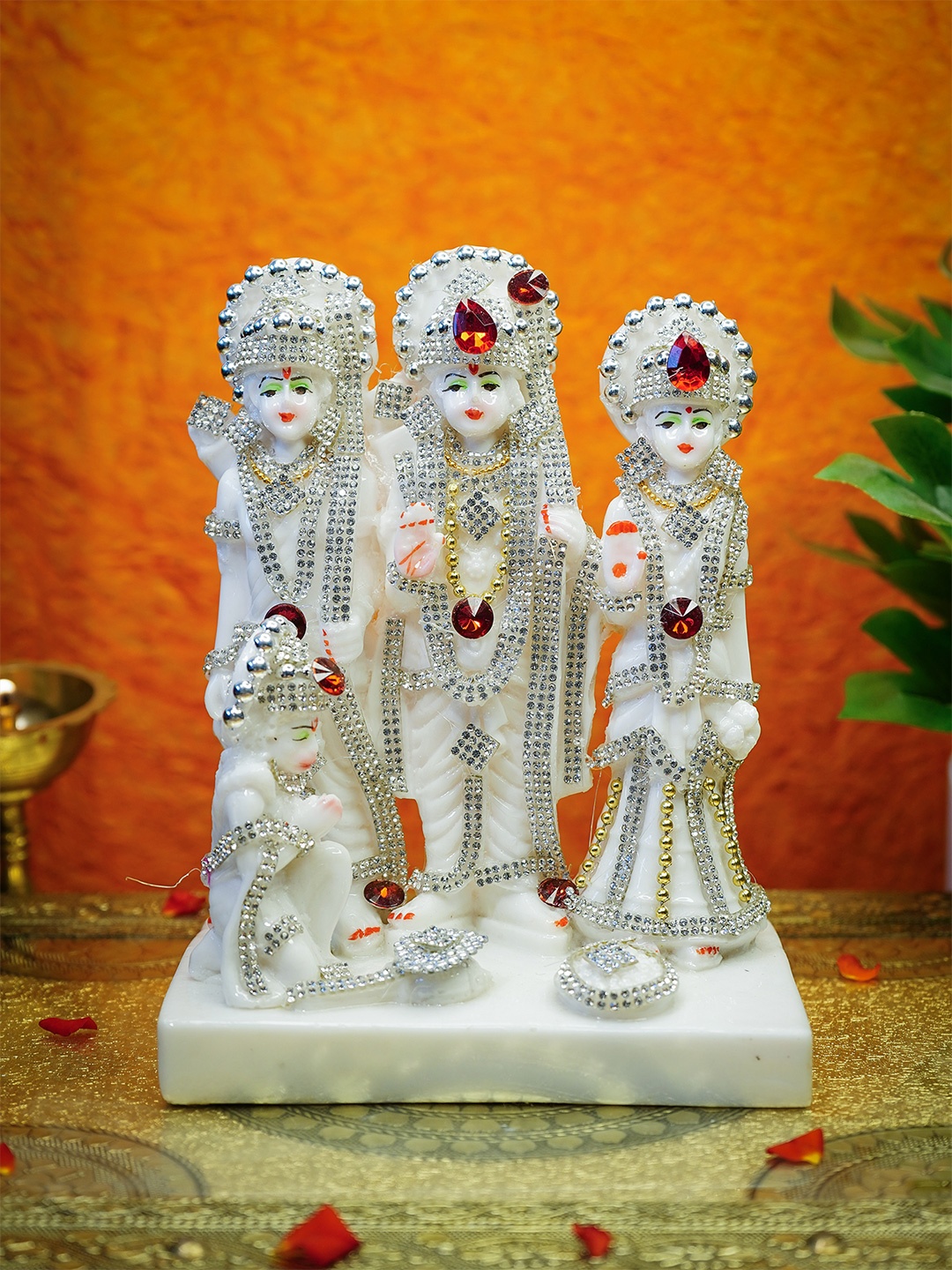 

Ekhasa White Ram Darbar Religious Idol Showpiece