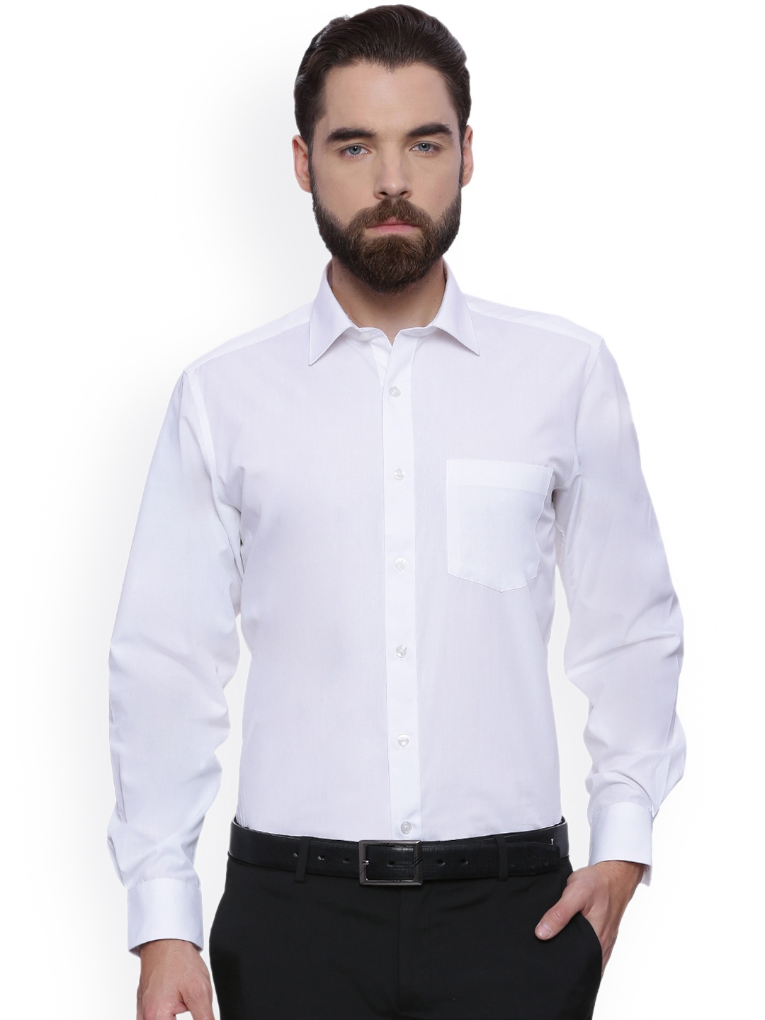 

Van Heusen Men White Regular Fit Solid Formal Shirt