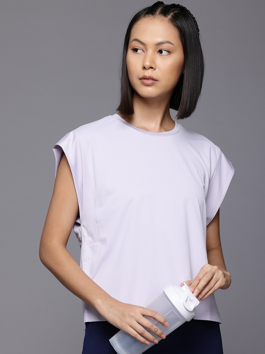 

ADIDAS Studio Extended Sleeves Training T-shirt, Grey