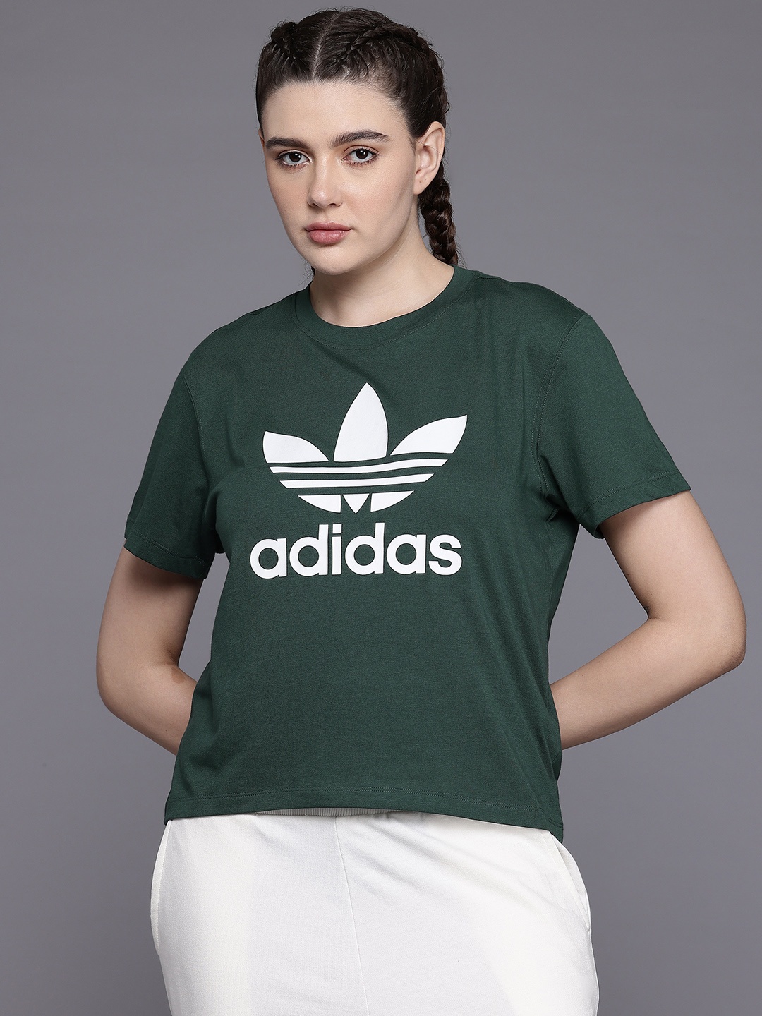 

ADIDAS Originals Trefoil Boxy Tee, Green
