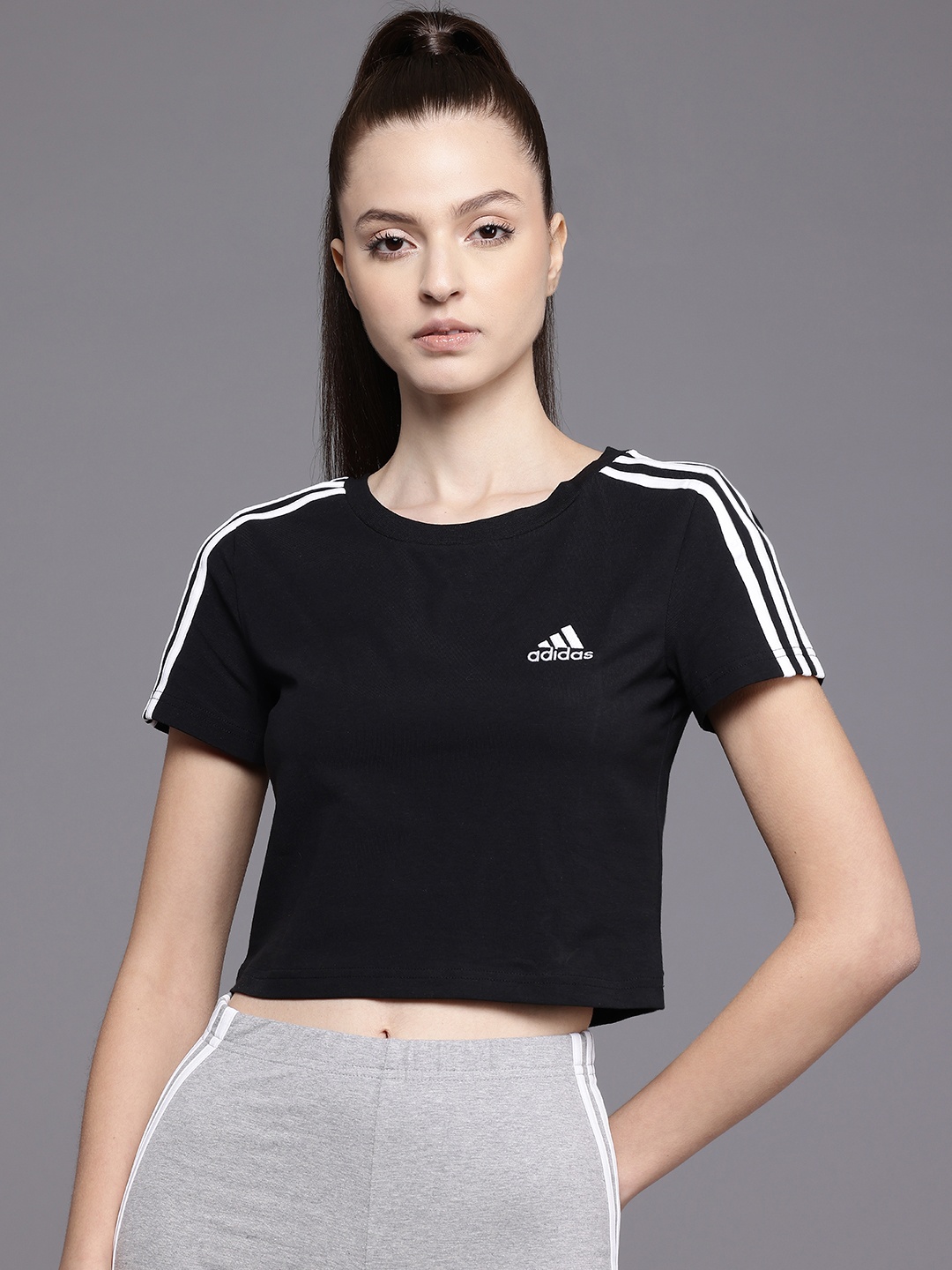 

ADIDAS Slim Fit Training T-shirt, Black