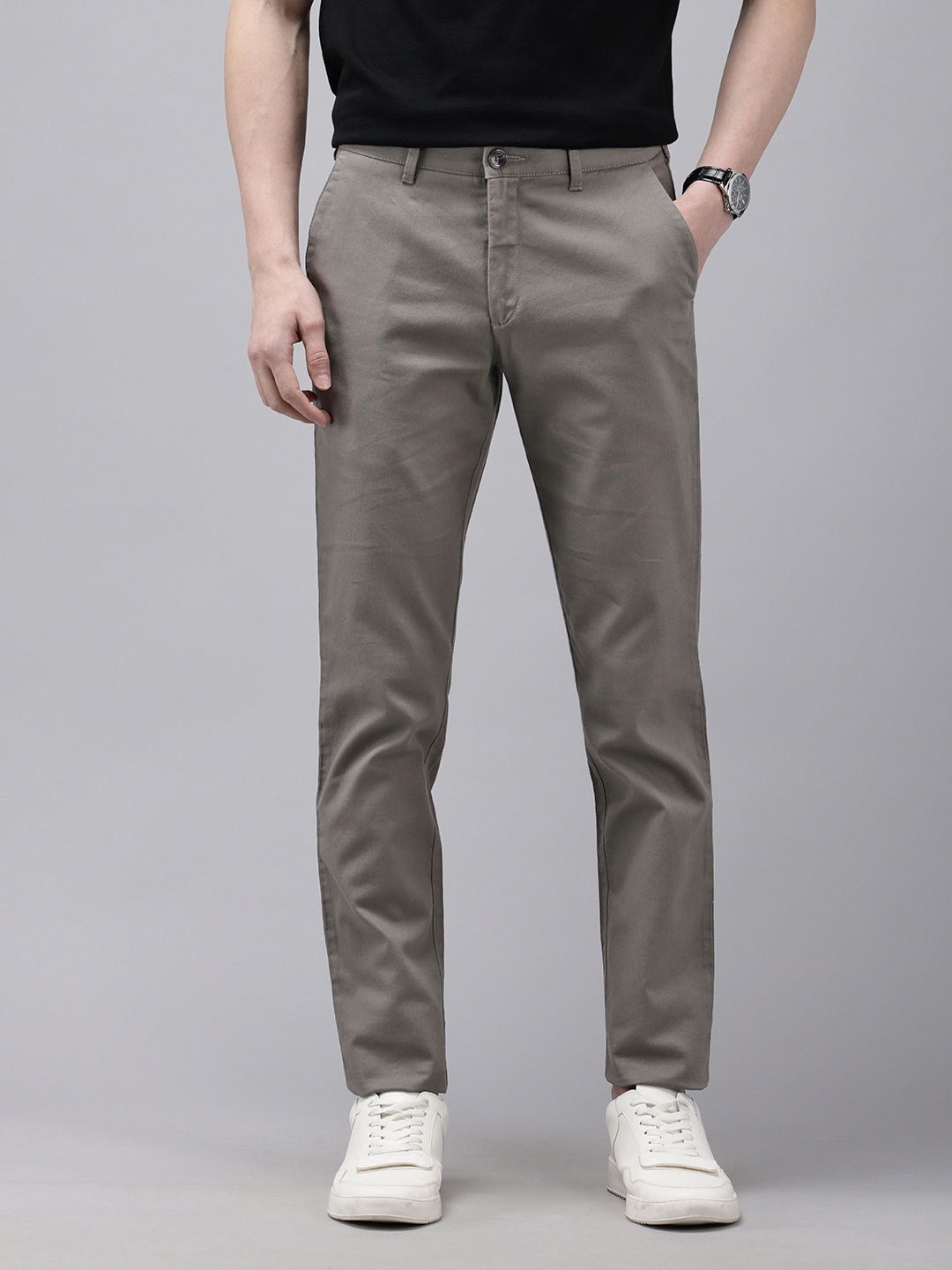 

ColorPlus Men Nuvo Fit Chinos Trousers, Grey