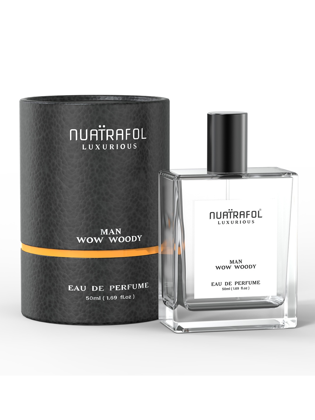 

NUATRAFOL Luxurious Men Premium Wow Woody Perfume - 50 ml, Black